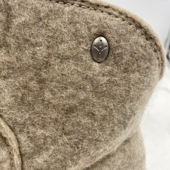 EMU Boots Womens Sz 8 Australia Shearling Style Brown Fabric Harper Mini - Picture 5 of 9